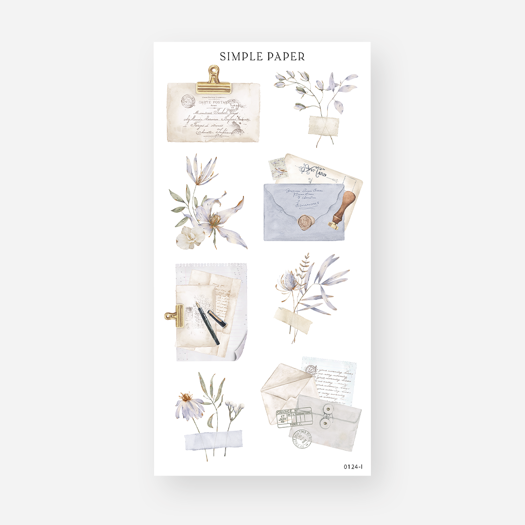 January - Sheet L - Simple Paper