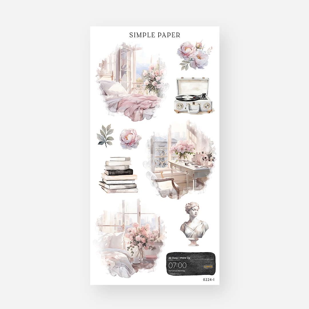 February - Sheet L - Simple Paper