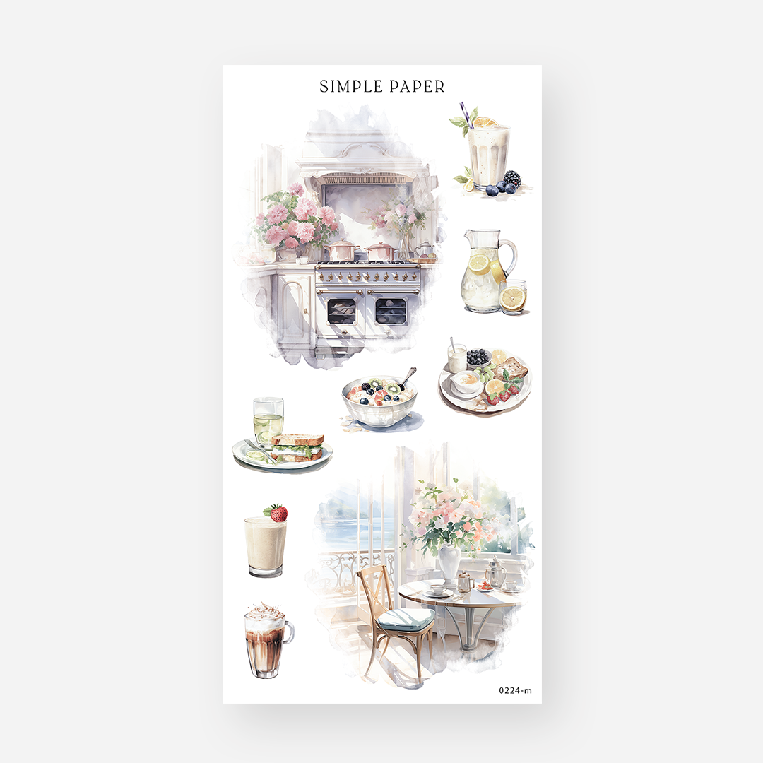 February - Sheet M - Simple Paper