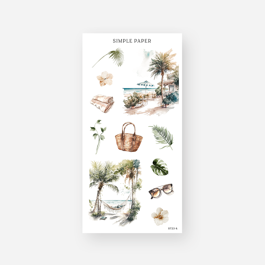 July - Sheet K - Simple Paper