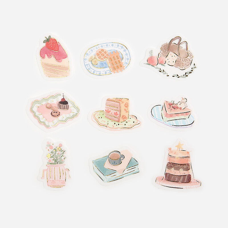 BGM Agenda Sticker Flake Stickers | Fresh Dessert - Simple Paper