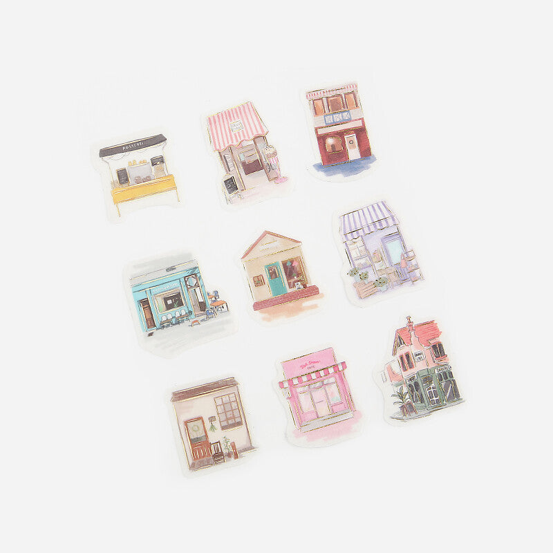 BGM Agenda Sticker Flake Stickers | Cafe Crawl - Simple Paper