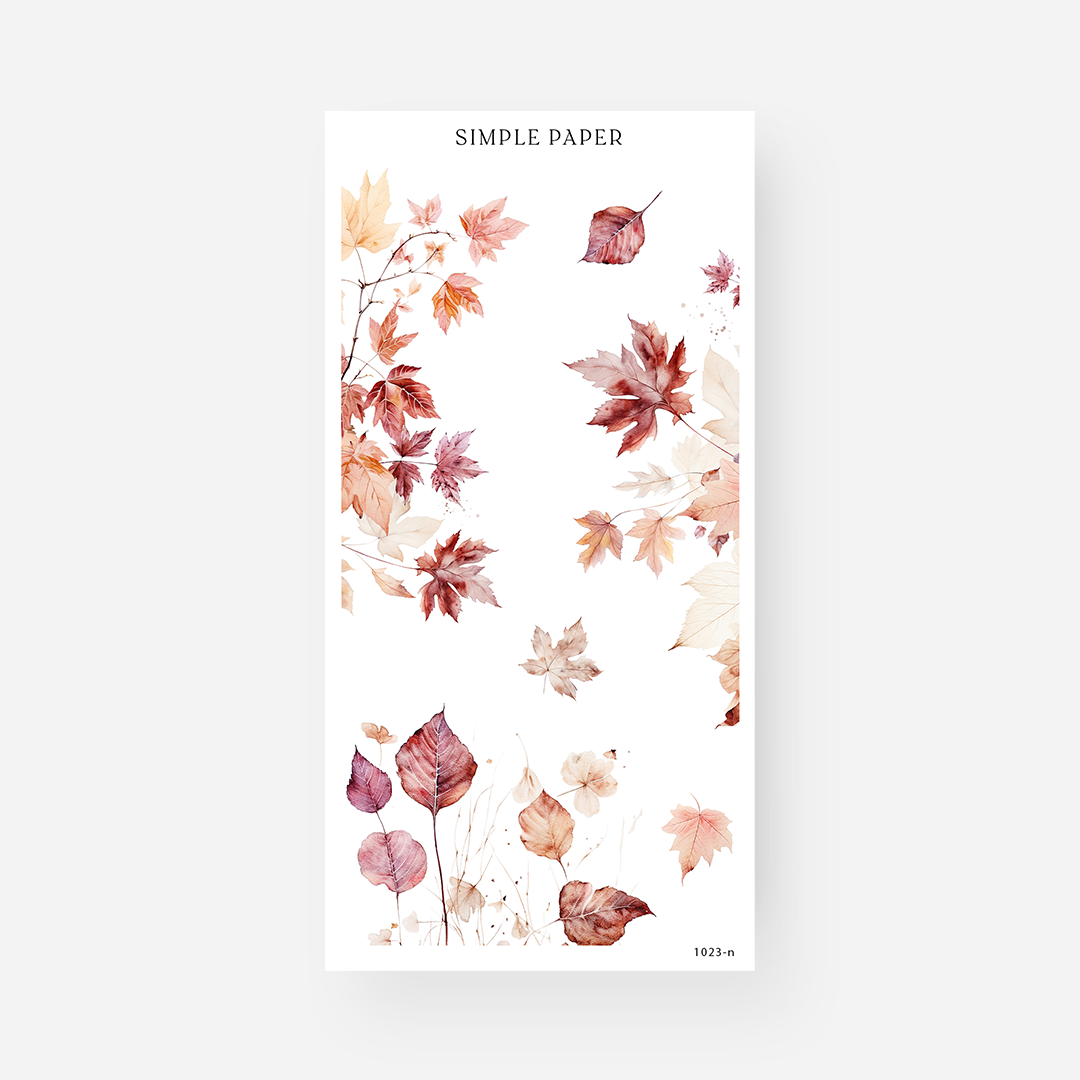 October - Sheet N - Simple Paper