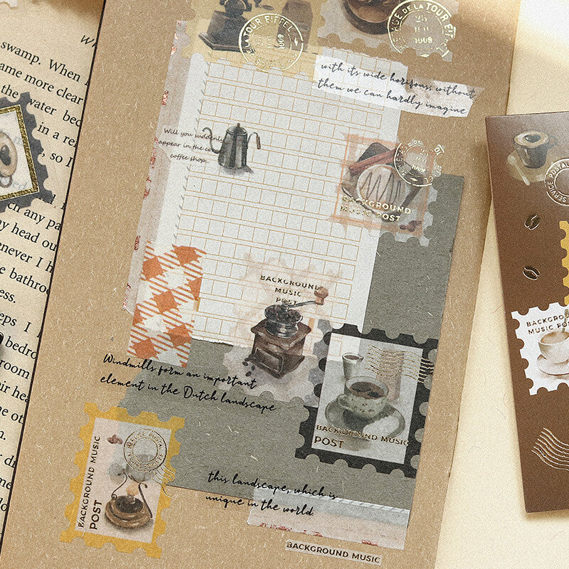 BGM Agenda Sticker Flake Stickers | Post Office Coffee - Simple Paper