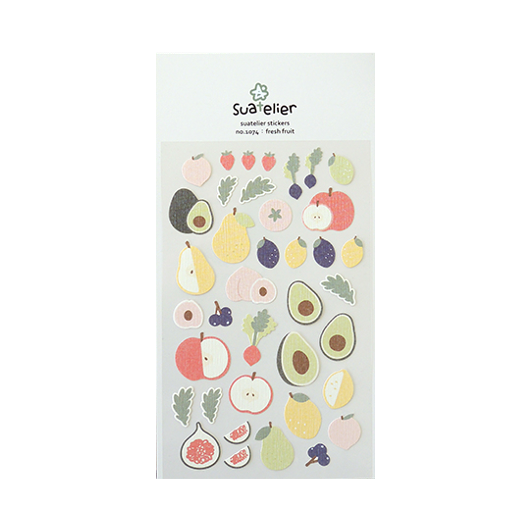 Suatelier Stickers | No. 1074 | Fresh Fruit - Simple Paper