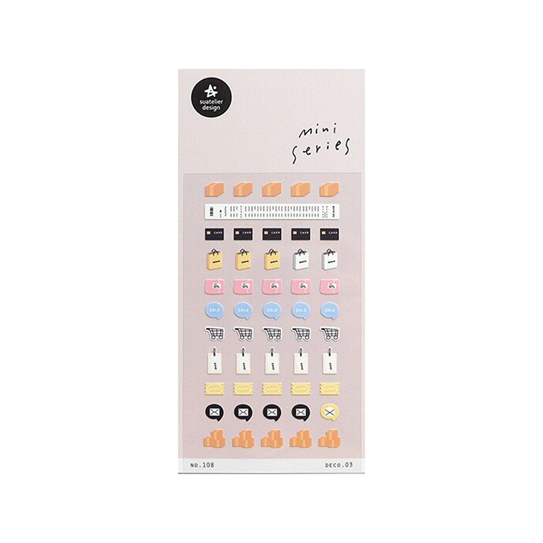 Suatelier Mini Series Stickers | No. 108 | Online Shopping - Simple Paper