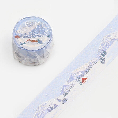 BGM Washi Tape | Dot Drawing | Snow Mountain - Simple Paper