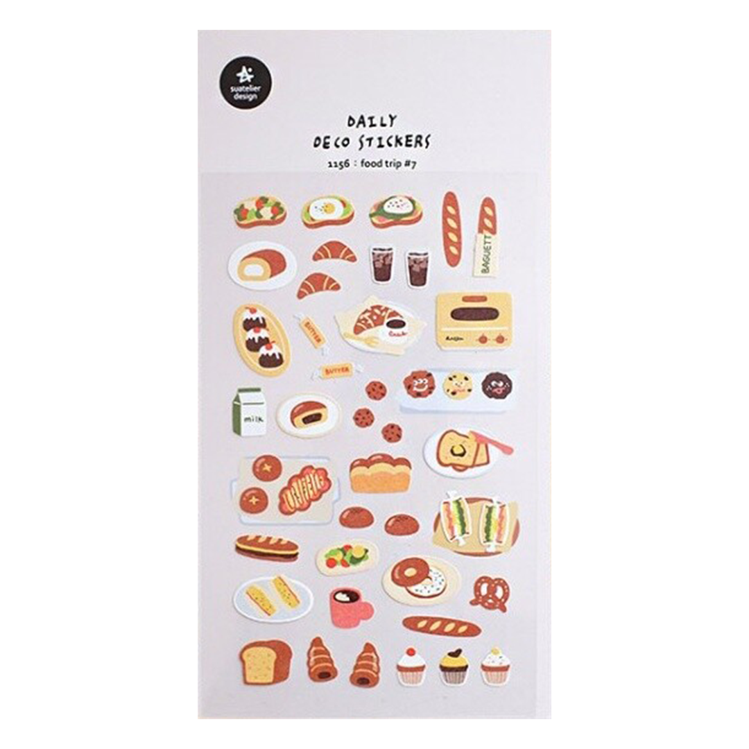 Suatelier Stickers | No. 1116 | Food Trip #4 - Simple Paper