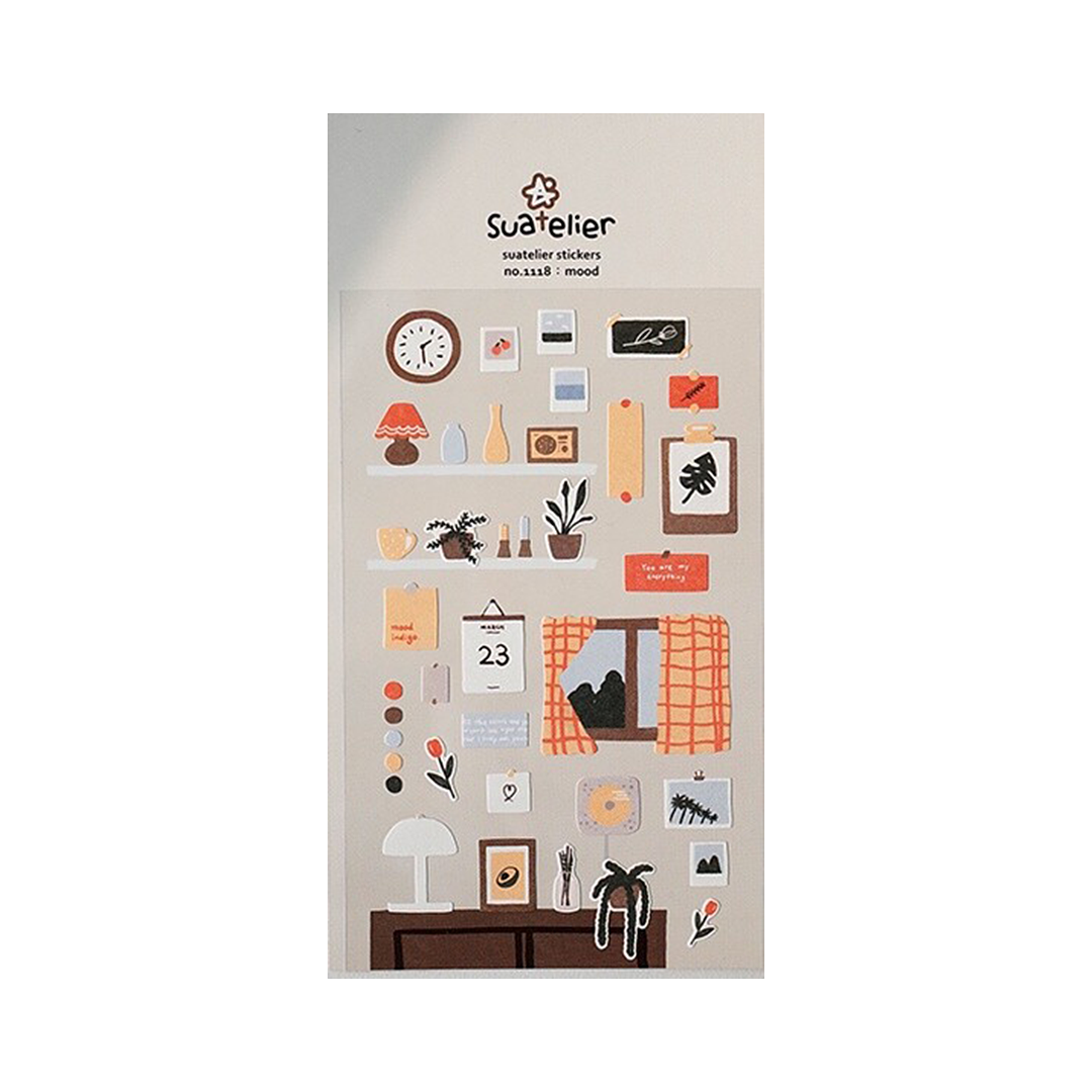 Suatelier Stickers | No. 1118 | Mood - Simple Paper