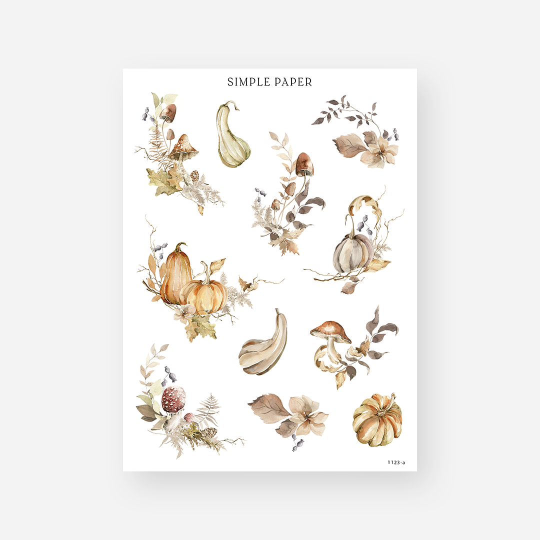 November - Sheet A - Simple Paper