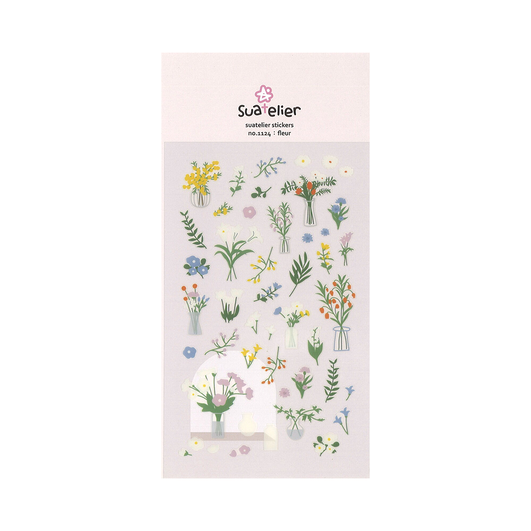 Suatelier Stickers | No. 1124 | Fleur - Simple Paper