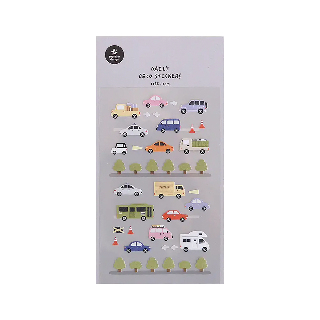 Suatelier Stickers | No. 1166 | Cars - Simple Paper