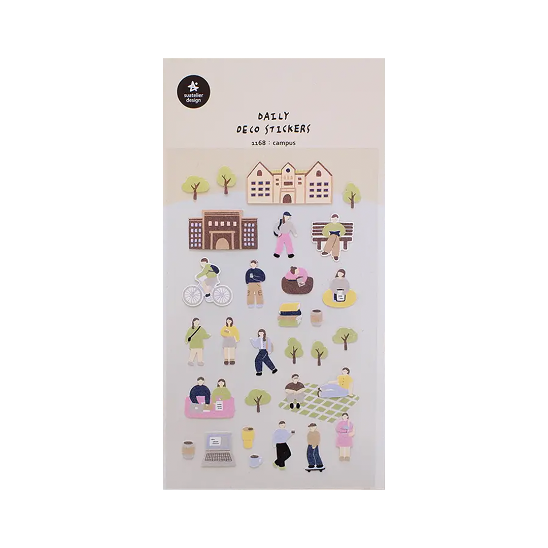 Suatelier Stickers | No. 1168 | Campus - Simple Paper