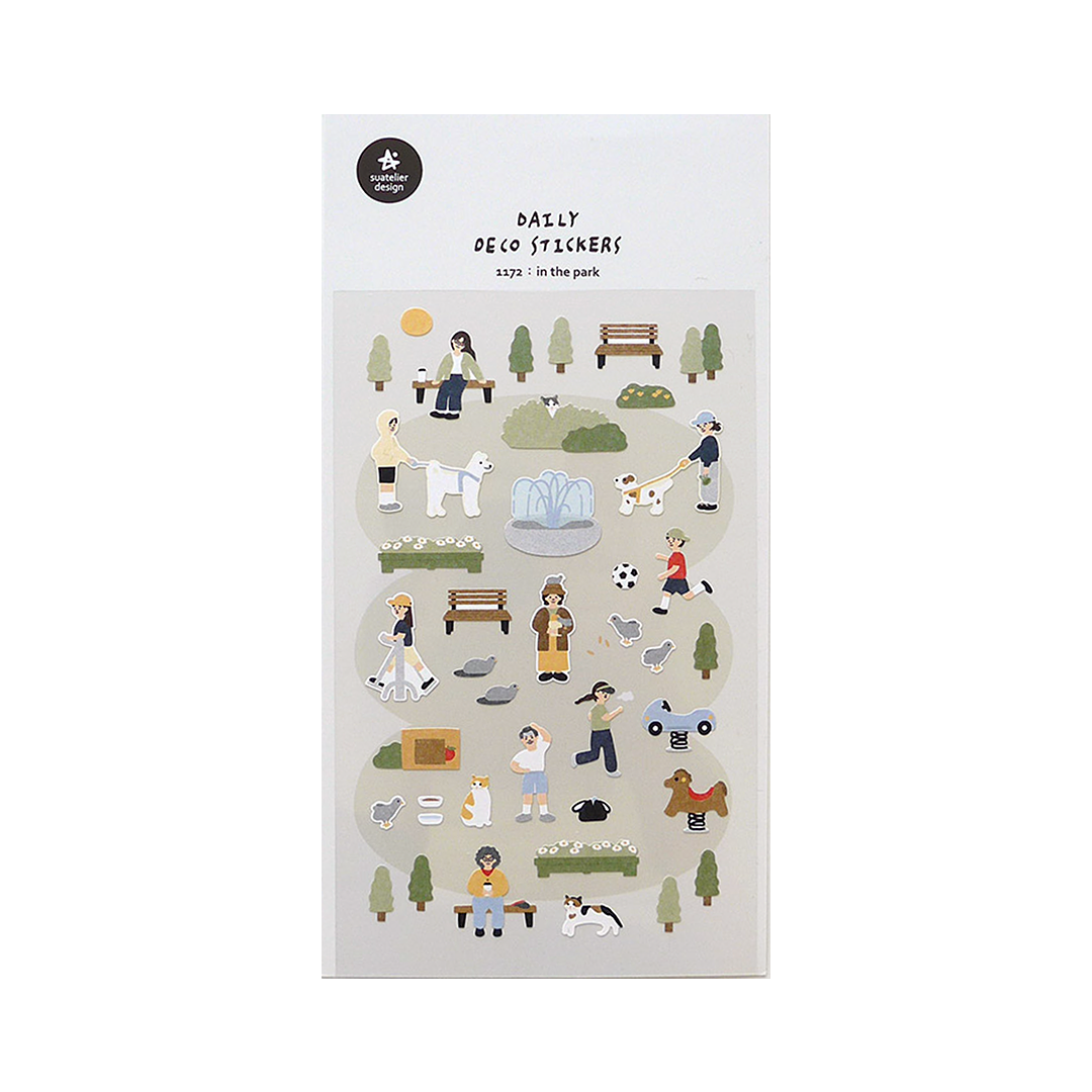 Suatelier Stickers | No. 1172 | In The Park - Simple Paper