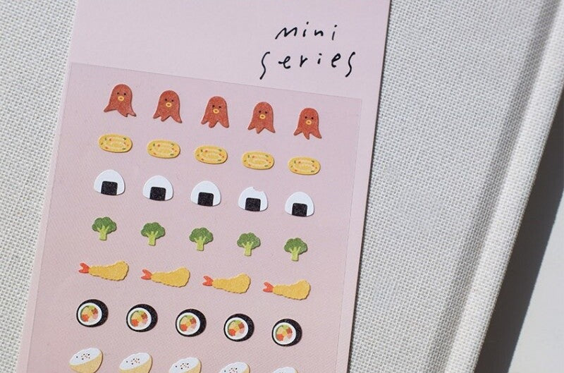 Suatelier Mini Series Stickers | No. 120 | Food 05 - Simple Paper