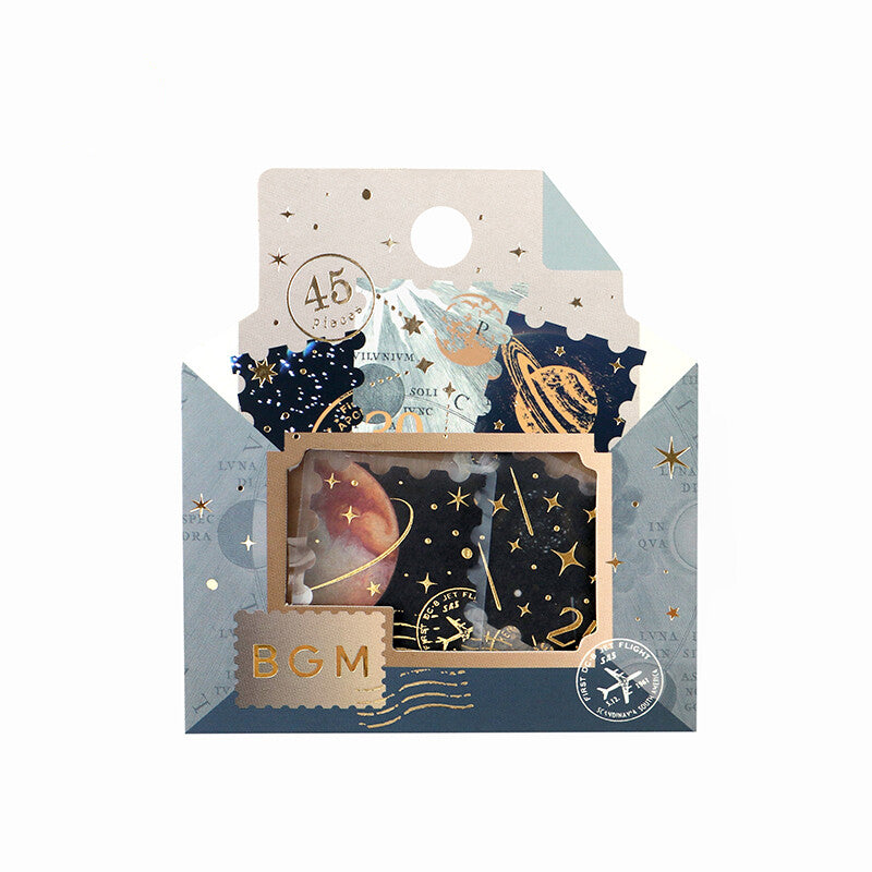 BGM Agenda Sticker Flake Stickers | Post Office | Astronomy - Simple Paper