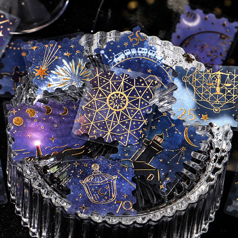 BGM Agenda Sticker Flake Stickers | Post Office | Shooting Star - Simple Paper