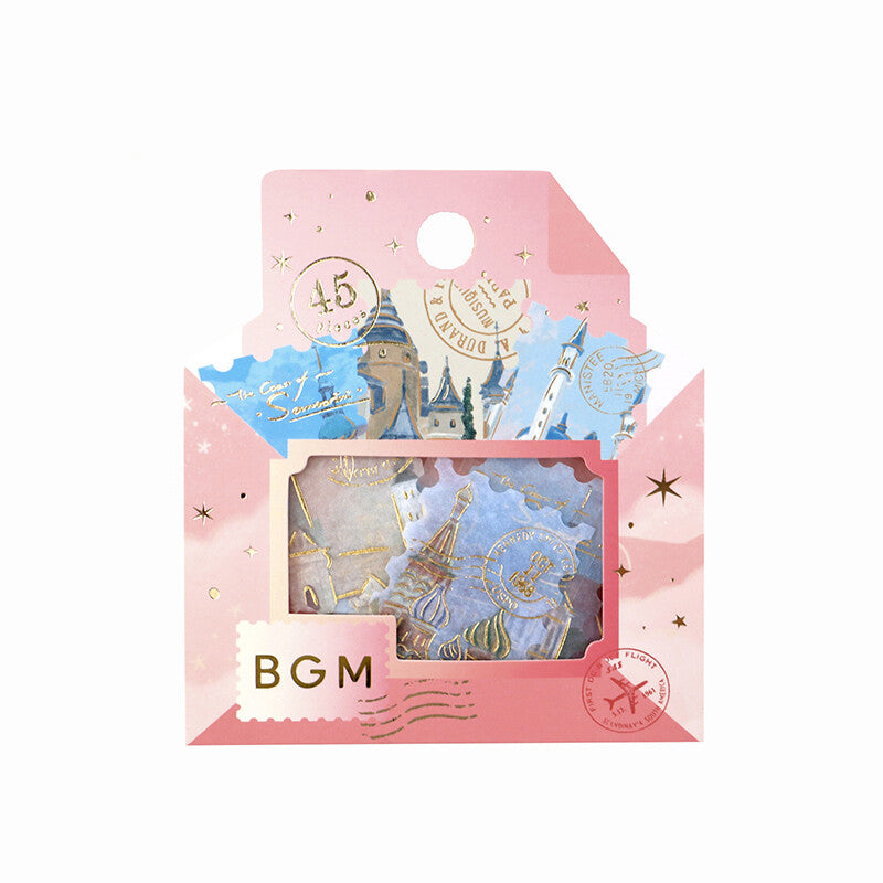 BGM Agenda Sticker Flake Stickers | Post Office | Around The World - Simple Paper