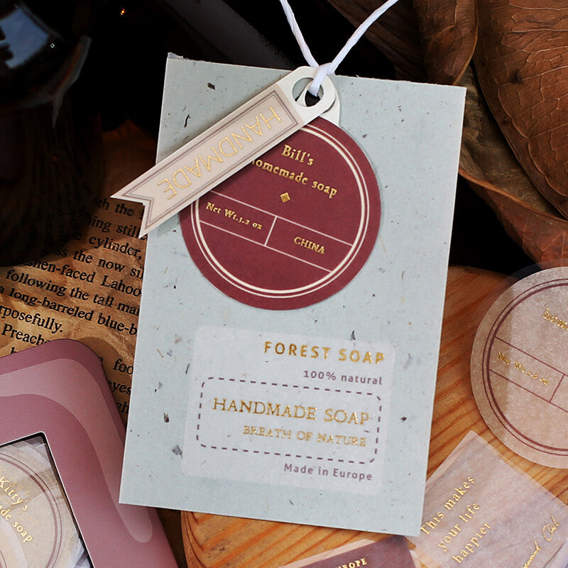 BGM Agenda Sticker Flake Stickers | Parfum | Wood - Simple Paper