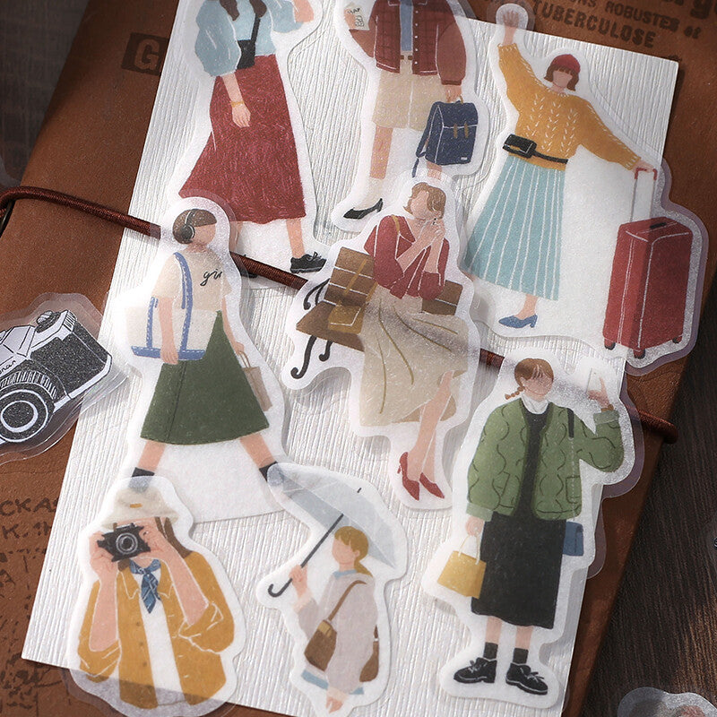 BGM Agenda Sticker Flake Stickers | Coordinate | Travel - Simple Paper