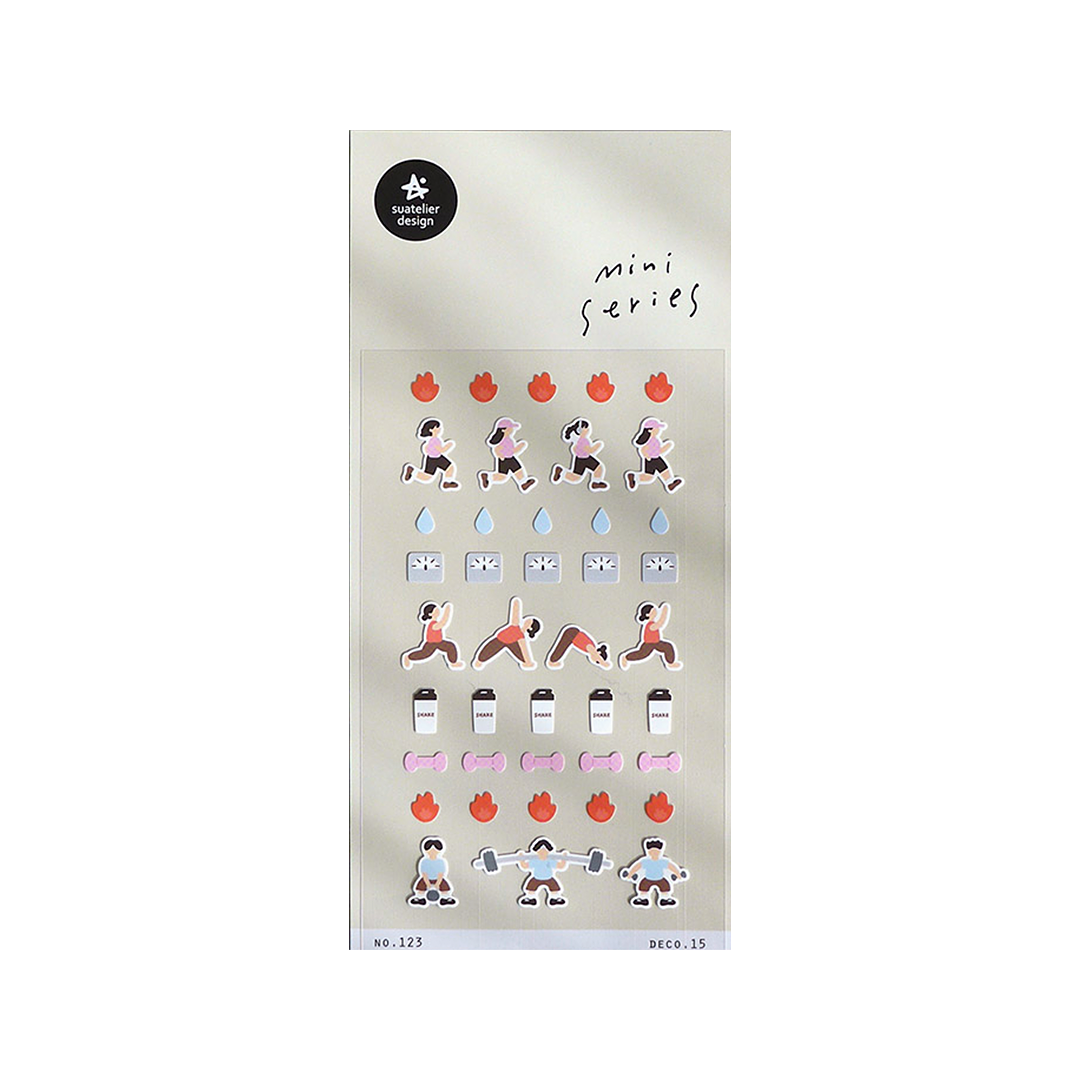 Suatelier Mini Series Stickers | No. 123 | Deco 15 - Simple Paper