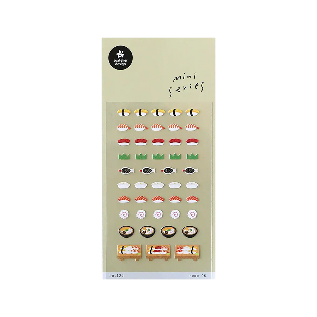 Suatelier Mini Series Stickers | No. 124 | Food 06 - Simple Paper