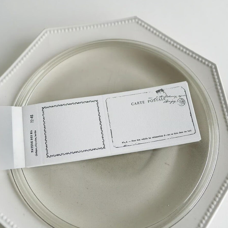 Yohaku Letterpress Ticket Style Memo | M-144 | Black - Simple Paper