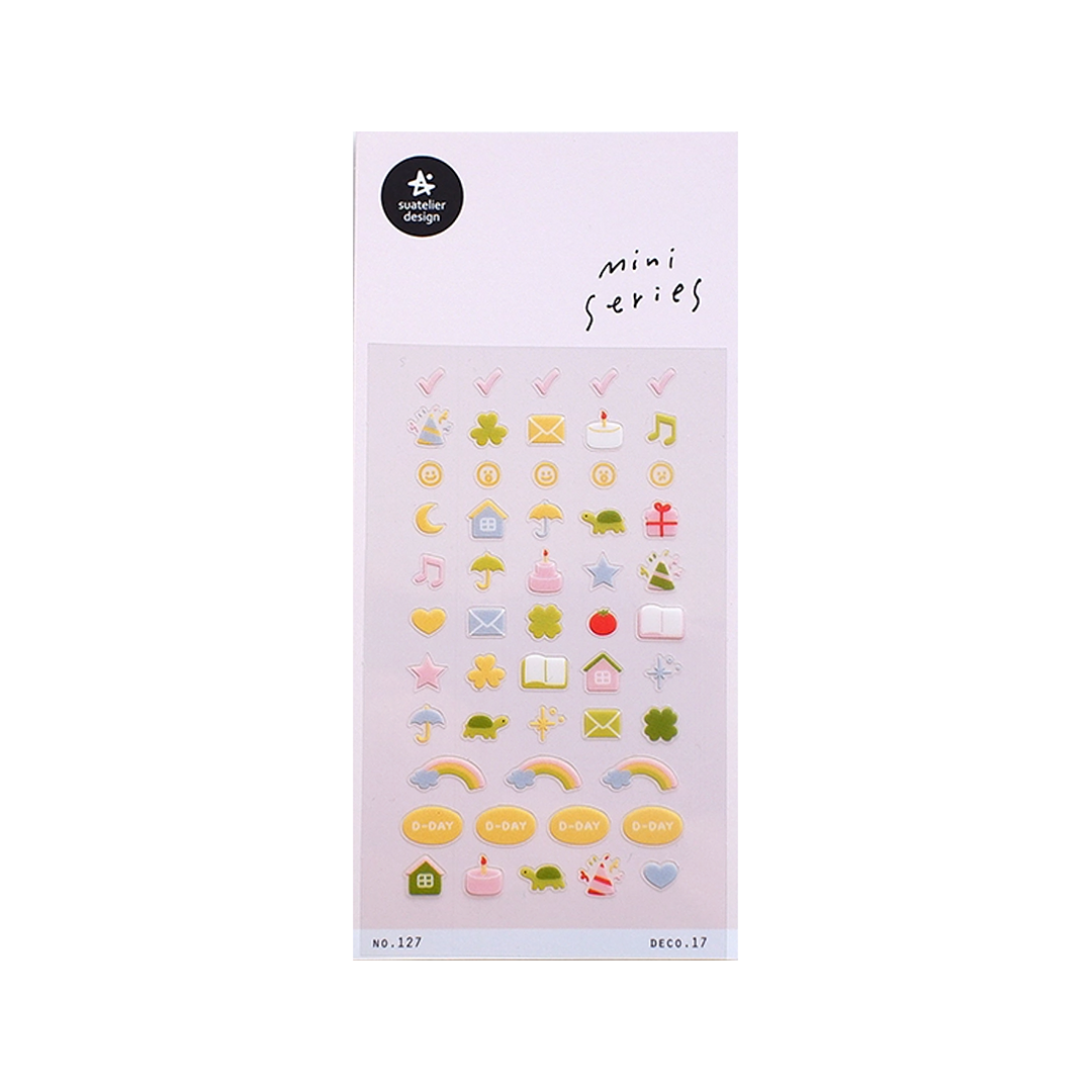 Suatelier Mini Series Stickers | No. 127 | Deco 17 - Simple Paper