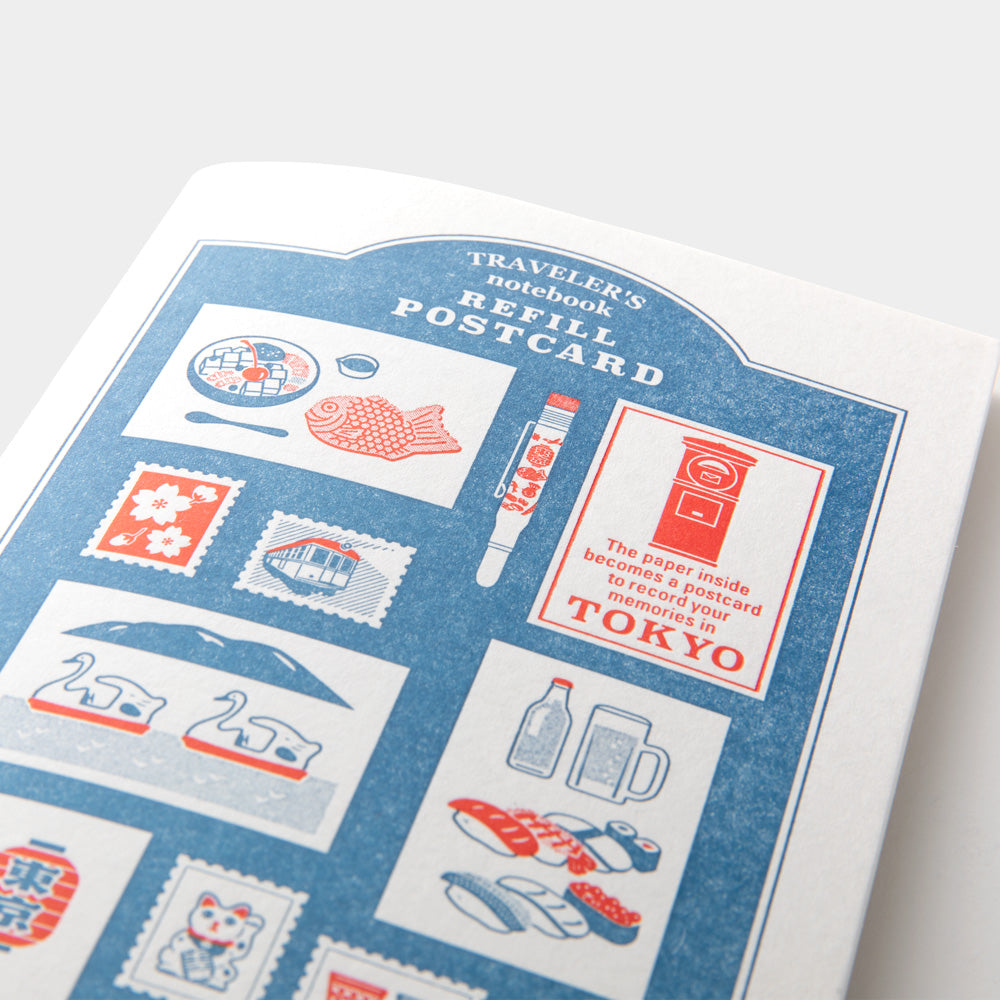 Traveler's Notebook Regular Size Refill - Tokyo Postcard - LIMITED EDITION - Simple Paper