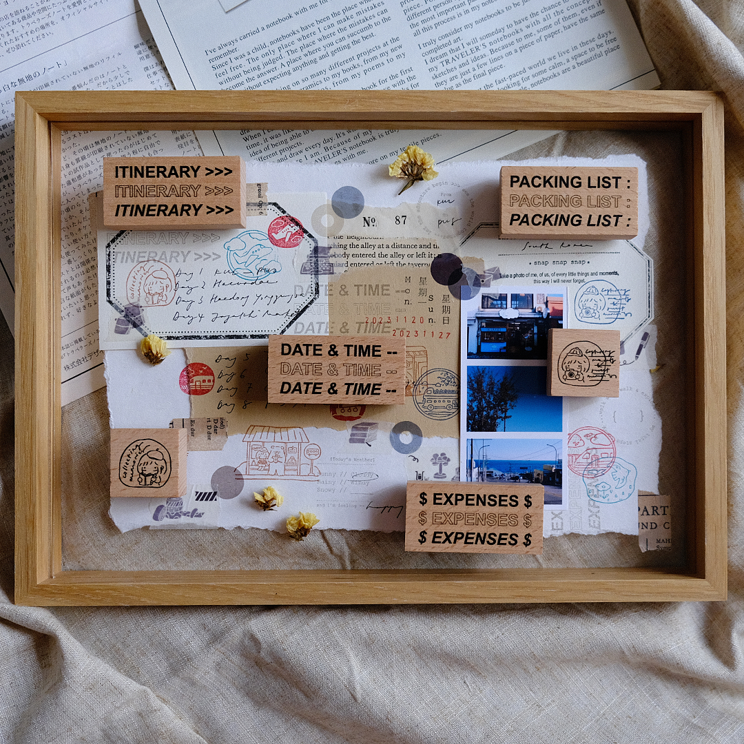 Eileen Tai Rubber Stamps | Travel Series - Simple Paper