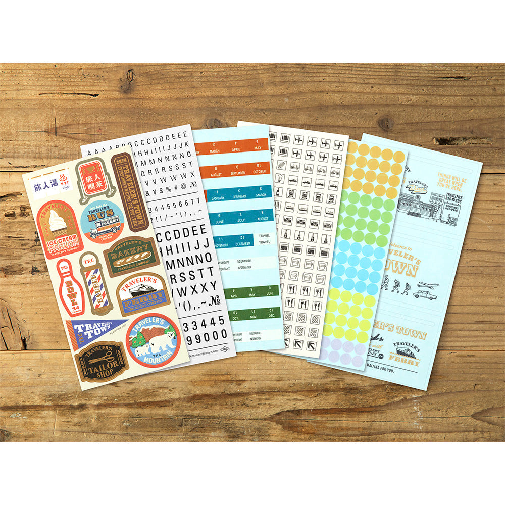 Traveler's Notebook Sticker Set 2024 - Simple Paper