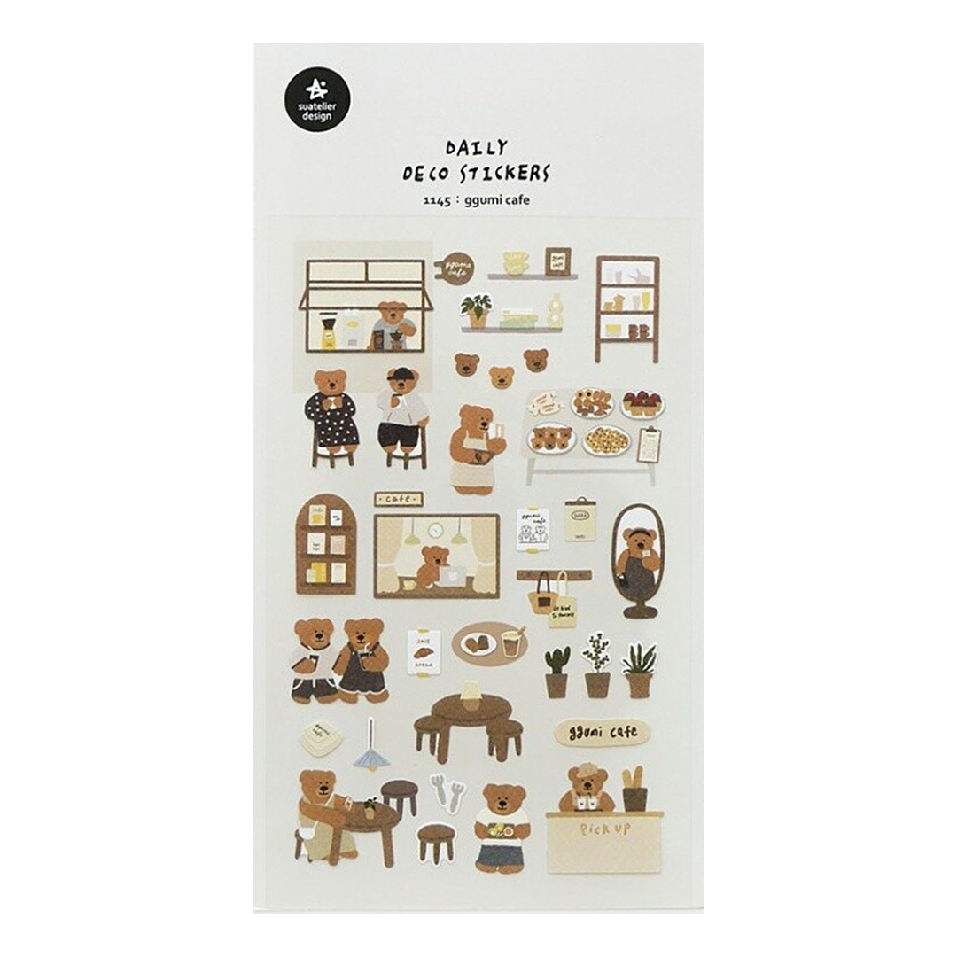 Suatelier Stickers | No. 1145 | Ggumi Cafe - Simple Paper