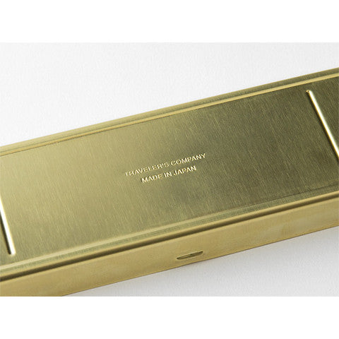 Traveler's Notebook Brass Pen Case - Simple Paper