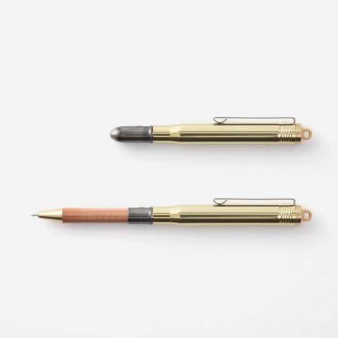 Traveler's Notebook Ballpoint Pen Solid Brass - Simple Paper