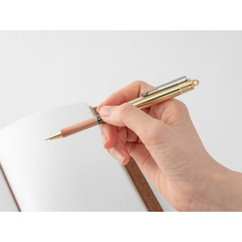 Traveler's Notebook Ballpoint Pen Solid Brass - Simple Paper