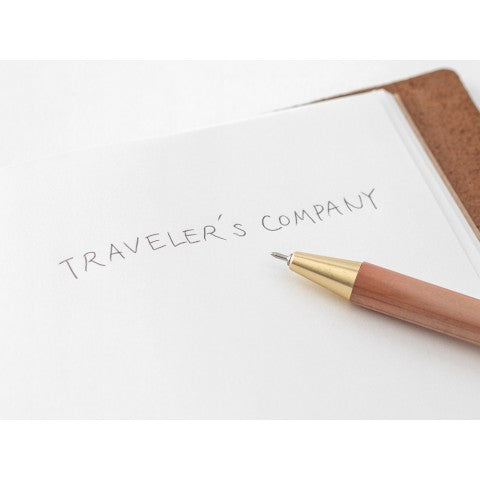 Traveler's Notebook Ballpoint Pen Solid Brass - Simple Paper