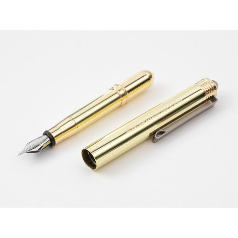 Traveler's Notebook Fountain Pen Solid Brass - Simple Paper