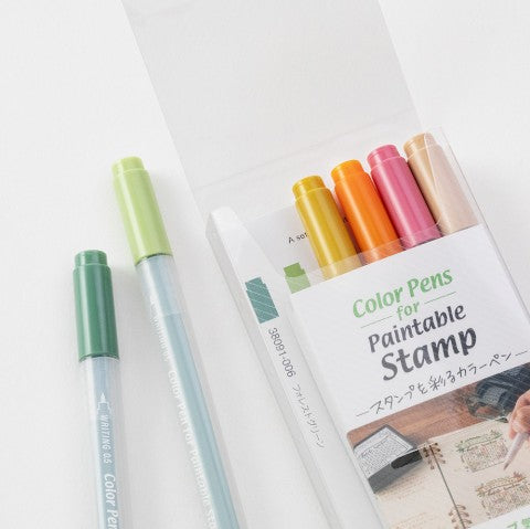 Midori Color Pens for Paintable Stamps | Positiveness - Simple Paper