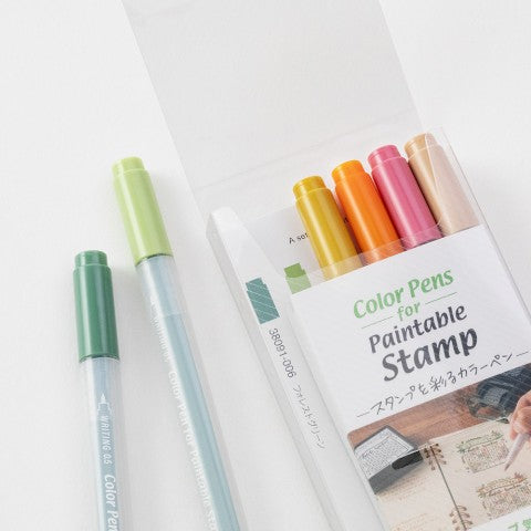 Midori Color Pens for Paintable Stamps | Positiveness - Simple Paper