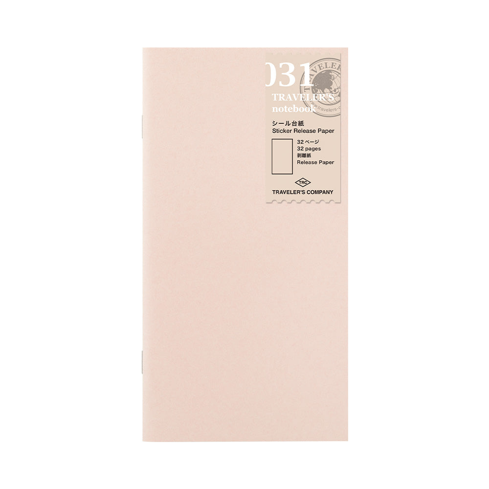 TN Regular Size Refill | Sticker Release Paper | 031 - Simple Paper