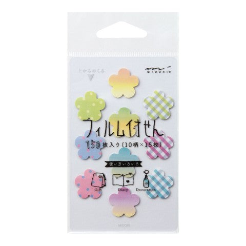 Midori Sticky Memo Film | Mini Flowers - Simple Paper