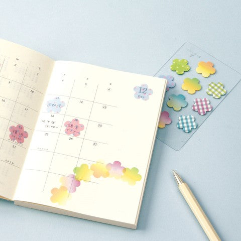 Midori Sticky Memo Film | Mini Flowers - Simple Paper