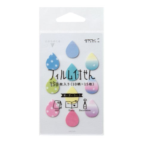Midori Sticky Memo Film | Mini Drops - Simple Paper