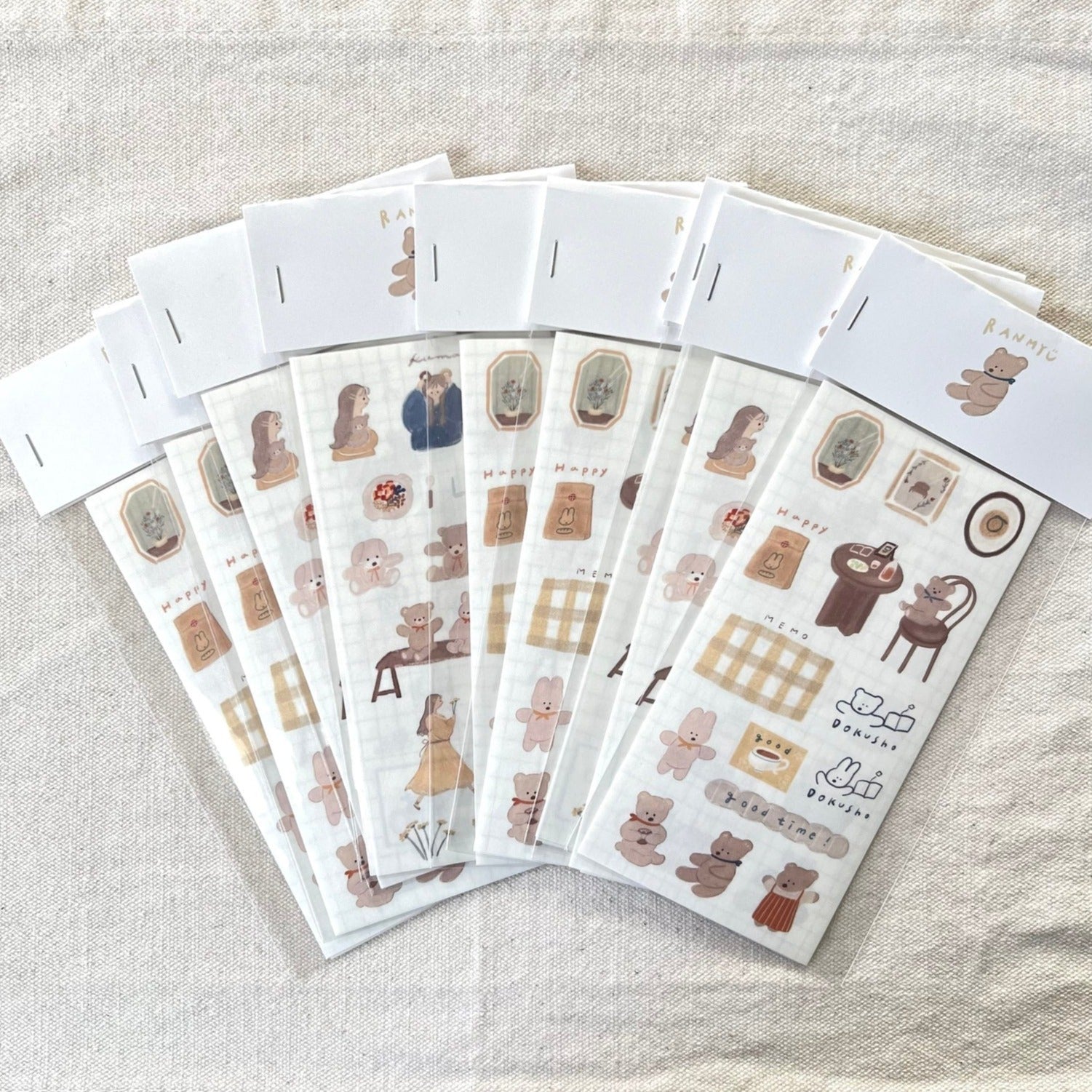 ranmyu Washi Sticker Set | Cafe Time - Simple Paper