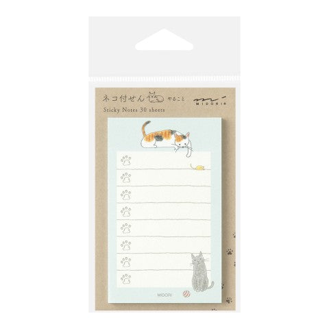 Midori Sticky Notes | To Do Cat Green - Simple Paper
