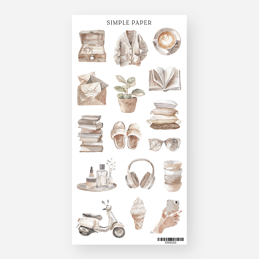 Aesthetic - Sheet 3 - Simple Paper