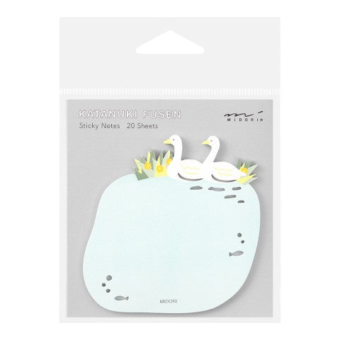 Midori Die Cut Sticky Notes | Swans - Simple Paper