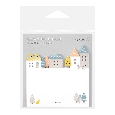 Midori Die Cut Sticky Notes | Town - Simple Paper