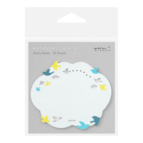 Midori Die Cut Sticky Notes | Birds - Simple Paper