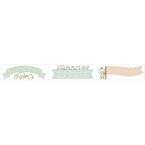 Maste x Mizutama Perforated Masking Tape | Ribbon & Flag - Simple Paper